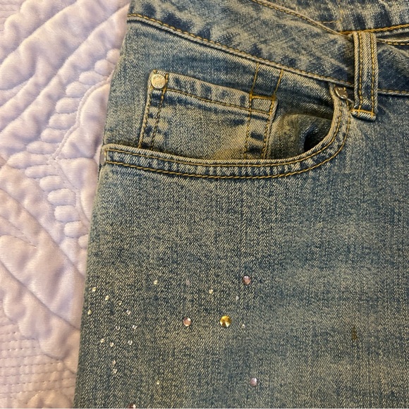 Votre Nom Jeans with rhinestone.  Size 12 - Picture 2 of 10